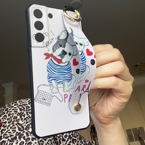 For Samsung Galaxy S22 plus phone case with strap kickstand ring keychain